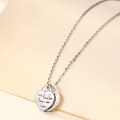 wholesale new sterling silver white shell love heart necklace for women, small and unique design, versatile and fashionable with a high-end feel, perfect as a gift for your girlfriend, collarbone chain-0-1