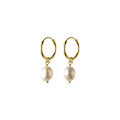 wholesale S925 silver Korean-style Baroque pearl elegant ear clasp, minimalist and unique irregular women's earrings G8320-0-4