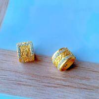 wholesale S925 Gold-Plated Silver Wheel Beads for DIY Bracelets and Necklaces, Including Road-Road-Through Accessories and Spacer Beads-one