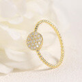 wholesale S925 Sterling Silver Vintage Knot Ring with Moissanite, Golden Dawn Series Coin Ring, Popular in 2024-0-1
