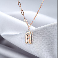 wholesale S925 Silver Electroplated Geometric Collarbone Necklace, Korean Style Fashion Women's Chain Wholesale from Source Factory New Arrival-Fashion necklace 925 silver
