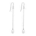 wholesale S925 Sterling Silver Tassel Chain Pearl Earring, A Classic European And American Style Women's Earring-0-6