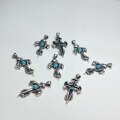 wholesale 925 Silver Natural Raw Turquoise Pendant Unisex-0-1