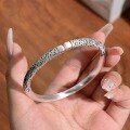 wholesale 9999 Pure Silver Cuff Bracelet with the Popular Black Myth Wukong's Tight Hoop Spell, Ancient Craftsmanship, Great Sage Equalling Heaven's Golden-Hooped Rod Jewelry-0-1