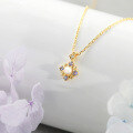 wholesale 14k gold-plated silver jewelry in Japanese retro light luxury style with natural tanzanite and freshwater pearls, including necklace/ring and earrings-0-1