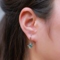 wholesale S925 Sterling Silver Inlaid with Moss Agate Amazon Cross-Border Fashion Minimalist Stud Earrings for Women, Elegant and Unique Wholesale Earrings-0-1