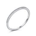 wholesale S925 sterling silver cross-border new style ring for women, set with zirconia, designed for daily wear with a high-end aesthetic-0-11