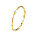 wholesale Gold-plated, ultra-fine and non-fading zircon ring for women with minimalist luxury,, solid band fashion statement-0-4