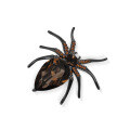 wholesale S925 Sterling Silver Insect Series Designer High-End Brooch, Spider Design with Natural Topaz Gemstone-0-9