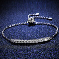 Sterling Silver Moissanite Row Bracelet for Women Live Factory Direct-0-4
