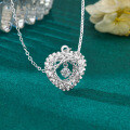 S925 Sterling Silver Moissanite Dreamcatcher Pendant Necklace-0-0