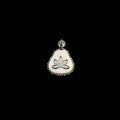 wholesale 925 Silver Drop Chain with High-Carbon Diamond and Natural Chalcedony, New Chinese Oriental Aesthetic Buddha Pendant Featuring Lotus Carving on the Back-0-2