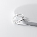 wholesale S925 Silver Ring, Fashionable and Minimalist Design, Petite and Romantic LOVE Letter Jewelry J0801-0-1