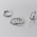 wholesale S925 Sterling Silver Circular Ear Clasp Summer High-End Minimalist Style Women's Earrings M03658-0-3
