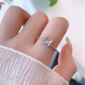 wholesale S925 Sterling Silver Yaxi New Butterfly Ring for Women, Adjustable Luxury Fashion Elegant Inlaid Band-0-5