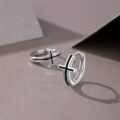 wholesale 925 Sterling Silver Vintage Cross Drop Earrings Women's Fashionable Retro Hoop Earrings for Style Elegant Ear Jewelry-0-2