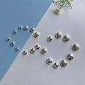 wholesale S925 silver flying saucer spacer bead DIY handmade beading bracelet necklace flat bead abacus bead accessories-0-2