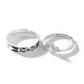 wholesale S925 Sterling Silver Maker Princess and Knight Couple Rings, New Creative Korean-style Holiday Gift for Couples-0-4
