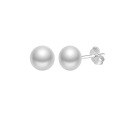 wholesale S925 Sterling Silver Cloud-Pull Earrings with Simple Design Near-Round 3-6mm Freshwater Pearls, Korean Style Manufacturer-0-11