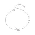 wholesale S925 Sterling Silver Minimalist Designer Origami Crane Bracelet with Engraving and Zirconia for Christmas Gifts, Duwu Same Style-0-4