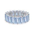 wholesale S925 Sterling Silver European American Style French Blue Zircon Candy Dazzling Women's Ring Accessories Wholesale-0-6