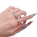 wholesale S925 silver jewelry 50mm round white simulated diamond ring for women, ins style for daily commuting-0-4