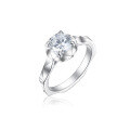 wholesale 925 Sterling Silver 12ct Zircon Ring for Women, Minimalist and High-End, Unique Jewelry, Dainty Female Ring-0-1