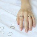 wholesale S925 Sterling Silver AR1224 Korean Designer Vintage Pig Nose Open Ring for Women-0-1