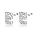 wholesale Metal material: 925 Sterling Silver Earring type: Stud Earrings Style: Luxury, High-end Feature: Inlaid with Zircon Design: 26 Letters Target audience: Women Use: Cross-border wholesale-0-9
