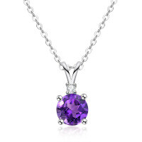 S925 Sterling Silver Zircon Necklace, Minimalist and Luxurious Pendant.-Style J [Clearance Sale with Free Shipping]  925 Silver