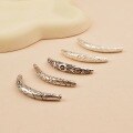 wholesale 925 Sterling Silver DIY Handmade Silver Curved Tube Fish Bracelet Weaving Engraved Silver Jewelry-0-0