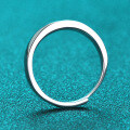 S925 Silver Moissanite XYL New Men's Straight Row Ring for Cross-Border Wholesale-0-1