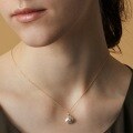 wholesale S925 Sterling Silver Dual-Tone Plated Vintage Pattern Scented Pendant Necklace for Women, Collarbone Chain, Unique Elegant Accessory-0-1