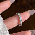 wholesale S925 Sterling Silver New Pear-Shaped Teardrop Ring for Foreign Trade Cross-BorderIns Style Hot Seller-0-3