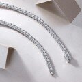 925 Sterling Silver Moissanite Tennis Necklace for Women-0-1