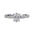 S925 Silver Moissanite Rotating Ballet Spiral Oval Solitaire Ring-0-3
