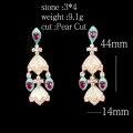 wholesale Gold-Plated 925 Silver Earrings with High-Carbon Diamonds, Shell, and Skirt Hem Design for Party, Exquisite and Versatile Jewelry for Women-0-1