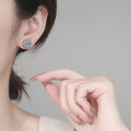 S925 Silver Moissanite Sunflower Earrings, Cute and Sweet Gift-0-2