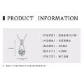 925 Sterling Silver D Color Moissanite Geometric Drop Pendant Necklace-0-12