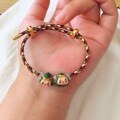wholesale Metal material, cute rice dumpling baby for Dragon Boat Festival, creative internet-famous baked porcelain non-fading exquisite bracelet, freely matched, fashionable and unique-0-2