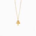 wholesale Metal: 925 Sterling Silver Gold Plated European and American style Ins style pendant Christmas tree necklace for women cross-chain necklace newaccessory-0-4