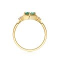 Metal Fashion Gold Plated Fade-Resistant High-Quality Stackable Moissanite Ring Custom Processing-0-0