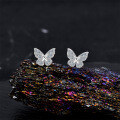 Alloy Micro-Pave Zircon Butterfly Ear Cuff-0-1