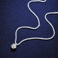 S925 Sterling Silver Moissanite Iridescent Rapeseed Chain Necklace-0-0