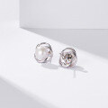 wholesale 925 Sterling Silver Pearl Earrings New Ear Studs Light Luxury High-End Freshwater Pearl Earrings for Women Mother's Style-0-3