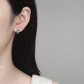 S925 Sterling Silver Moissanite Six-Prong Solitaire Stud Earrings, Simple and Versatile-0-2