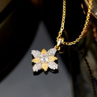 wholesale S925 sterling silver vintage-inspired new women's necklace, minimalist and unique, perfect for Xiaohongshu live streaming, sweater chain with four-leaf clover pendant-925 Silver Necklace>925 Silver