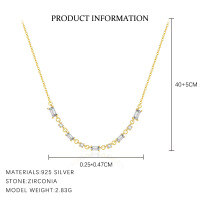 wholesale S925 Sterling Silver Super Sparkly Zirconia Cross Necklace Set With Matching Earrings,-A4089_White Zirconium_18K Yellow Plating_Swimming Paint_Palladium Base 925 Silver