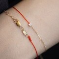 wholesale S925 Sterling Silver Entire Body Red Elk French Niche Red Rope Bracelet Birth Year Lucky Bangle Celebrity Same Style Bracelet-0-4
