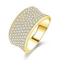 Metal Multi-Round Diamond Ring Fashion High-End Minimalist Stackable Band Wholesale-0-13